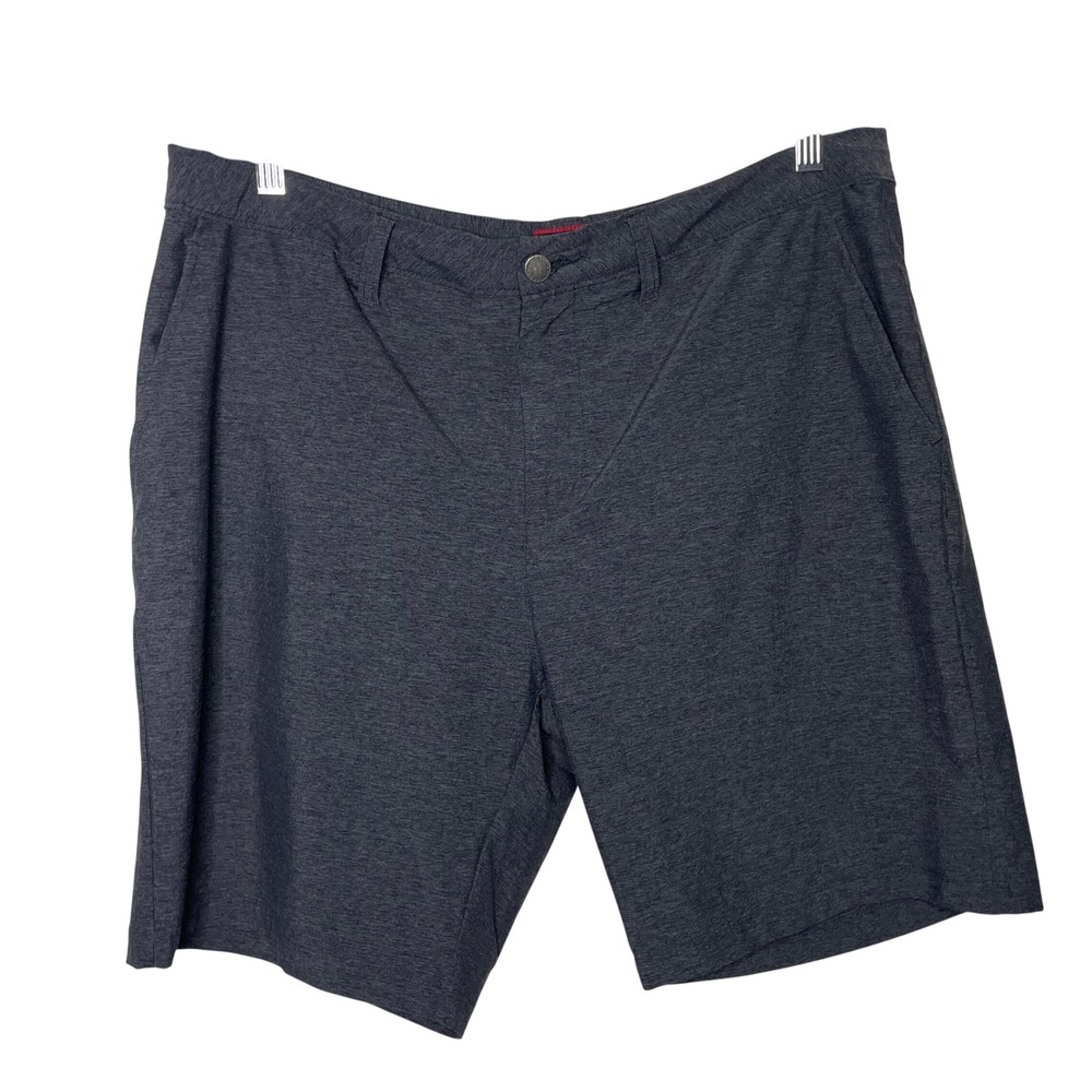UNTUCKit Performance Shorts Mens‎ 36 Gray Heather Stretch Golf Techwear